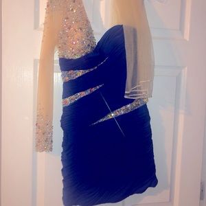 Blue Sequin Dress